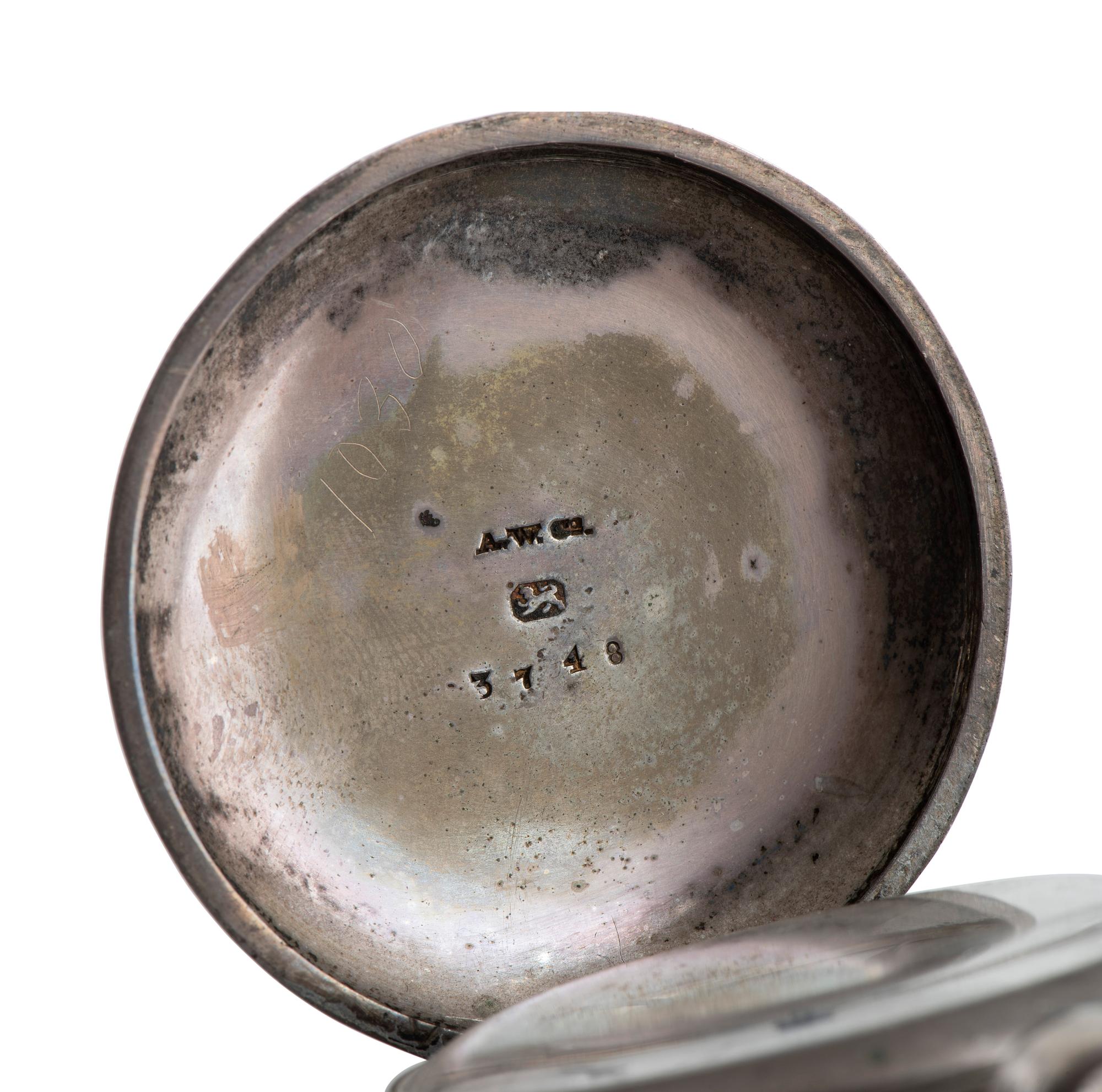 [CIVIL WAR]. Civil War-era pocket watch with patriotic motif. Waltham, MA: American Watch Co., ca 1863.