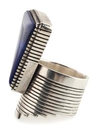 Silver and Lapis Ring