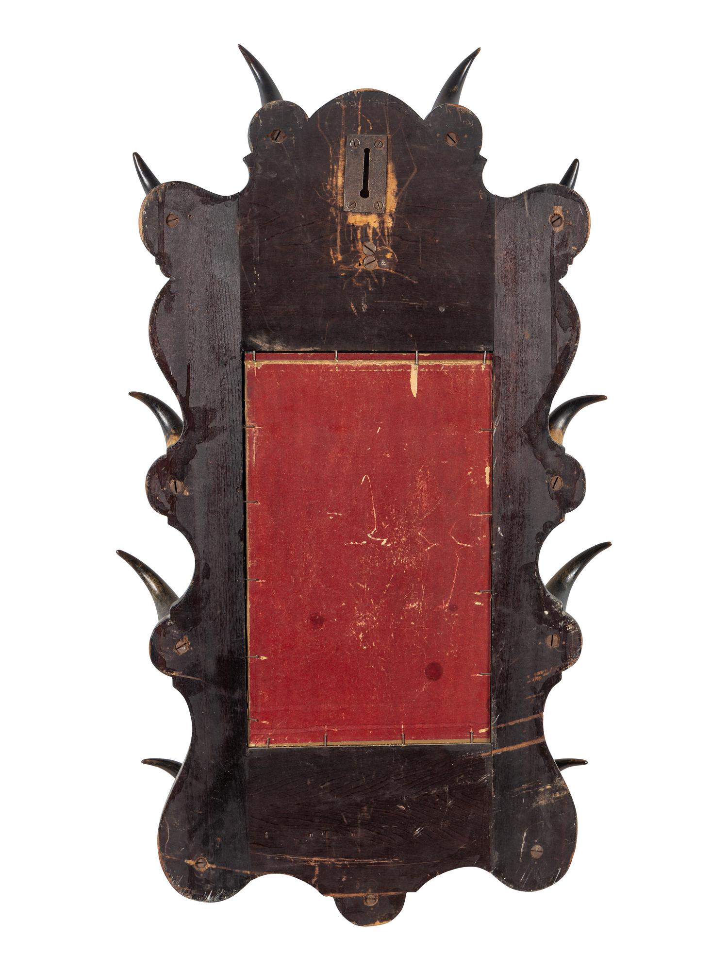 A Victorian Horn Decorated Mirror