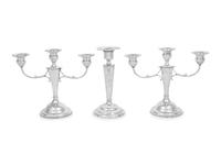A Group of American Silver Candlesticks