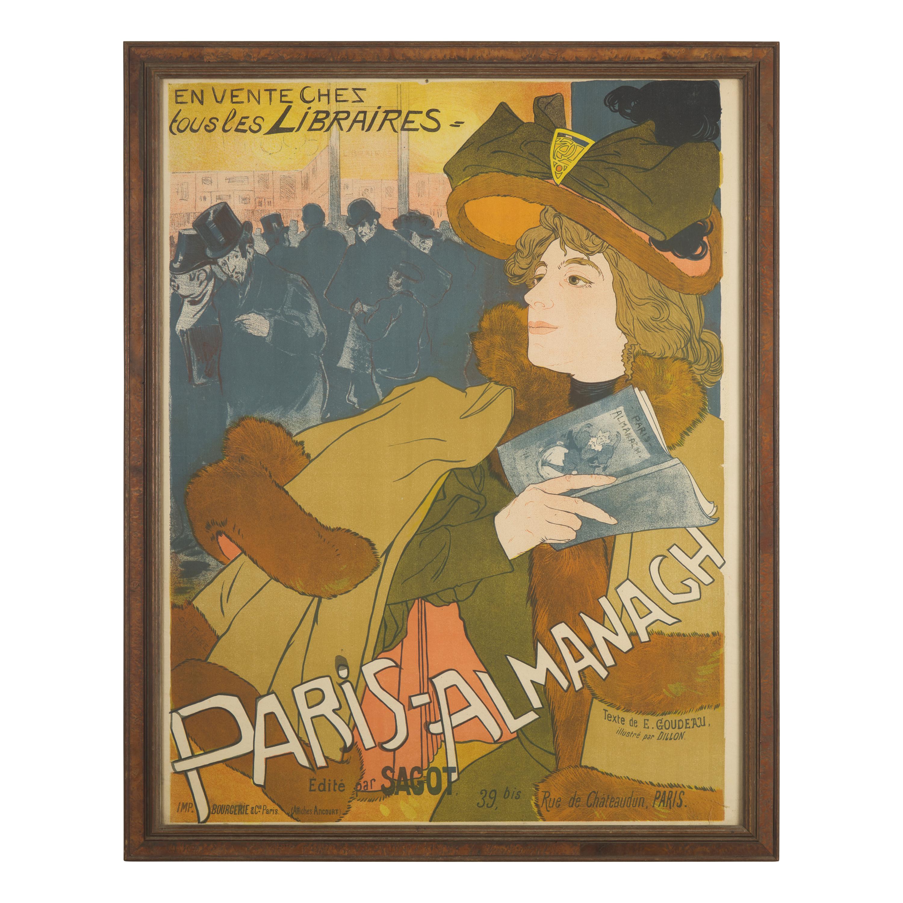[Posters] Feure, Georges de. Paris-Almanach