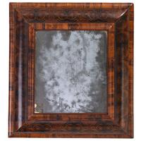 A Queen Anne Oyster Veneered Mirror
