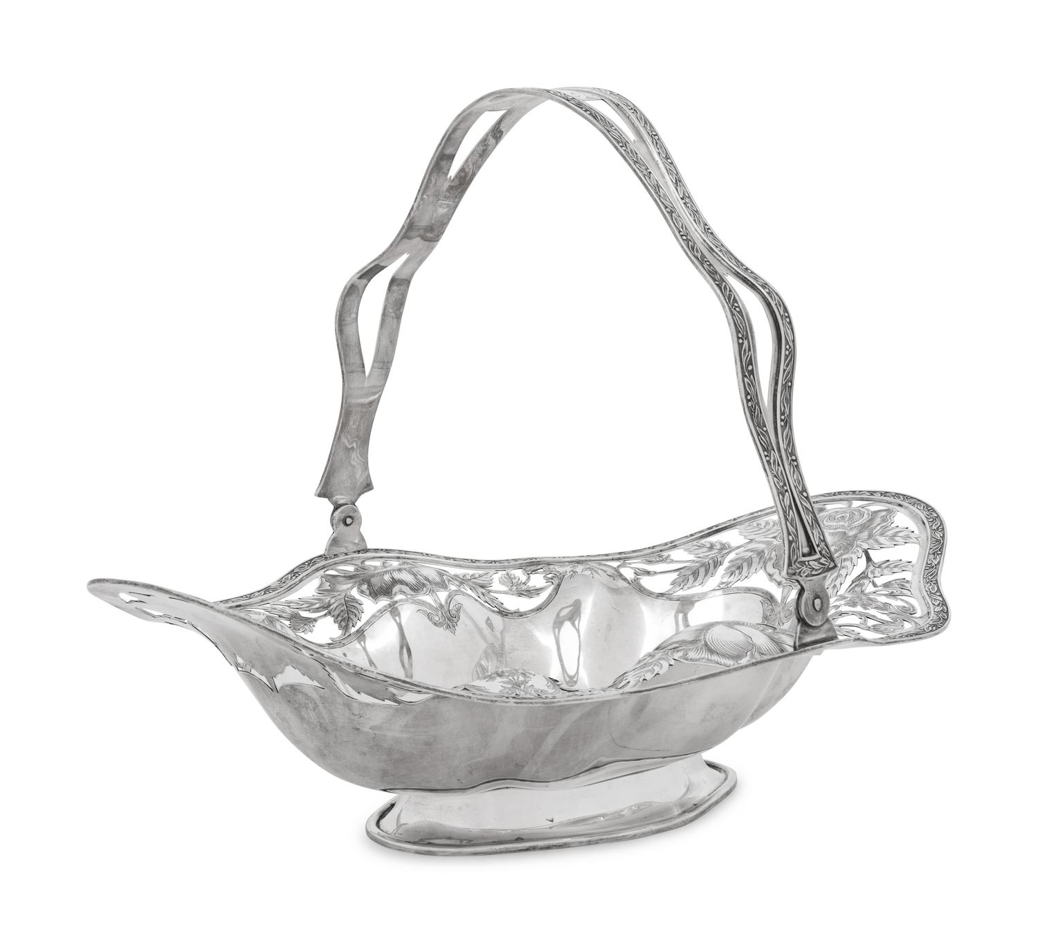 An American Silver Centerpiece Basket