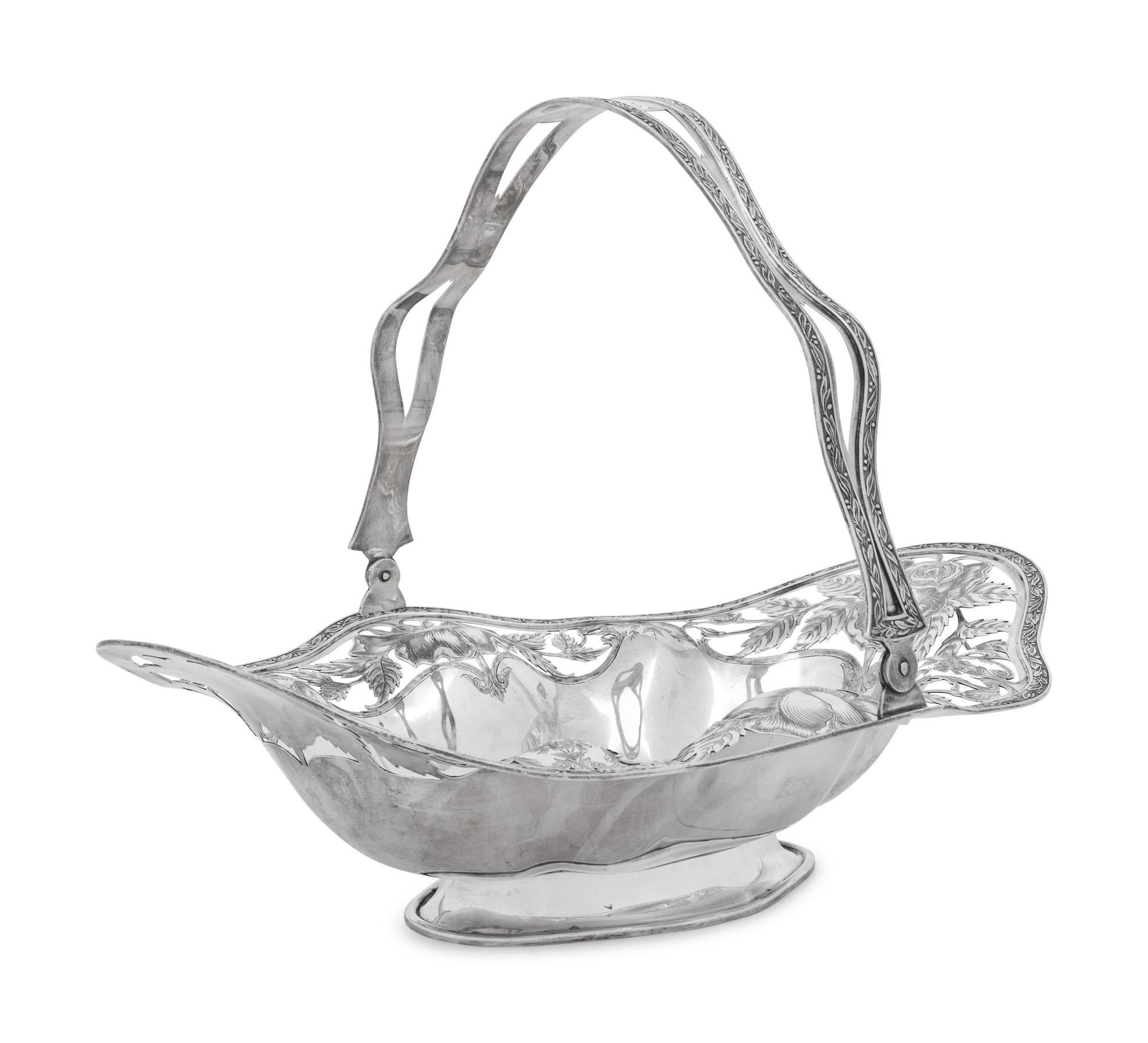 An American Silver Centerpiece Basket