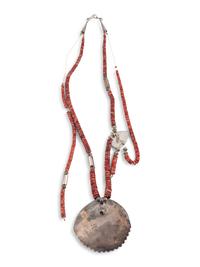 Mosaic Inlay Spiny Oyster Necklace