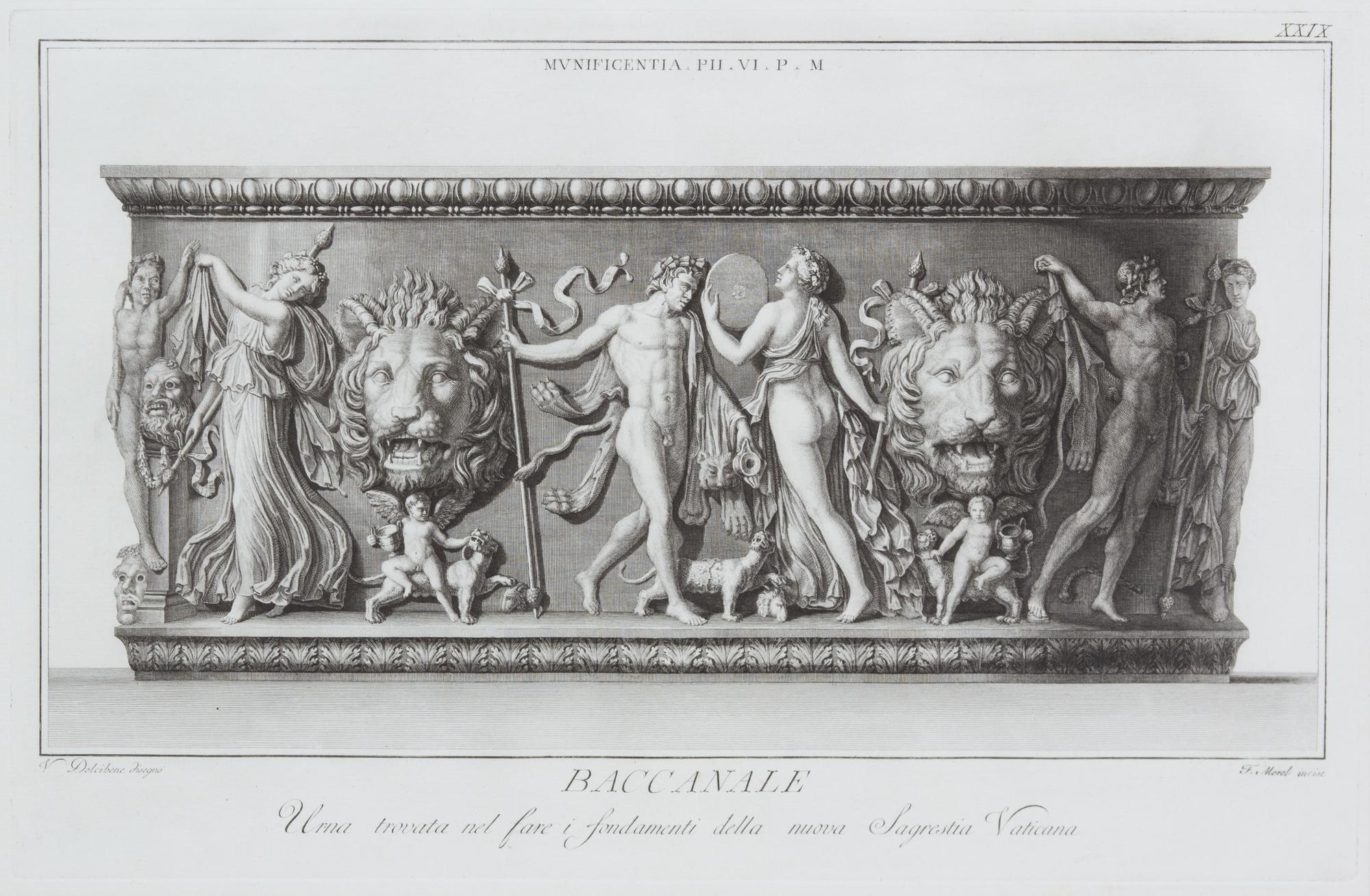 A Collection of Eight Black and White Engravings Each: 20 x 12 inches.
