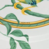 Two Hermès Toucans Porcelain Serving Articles