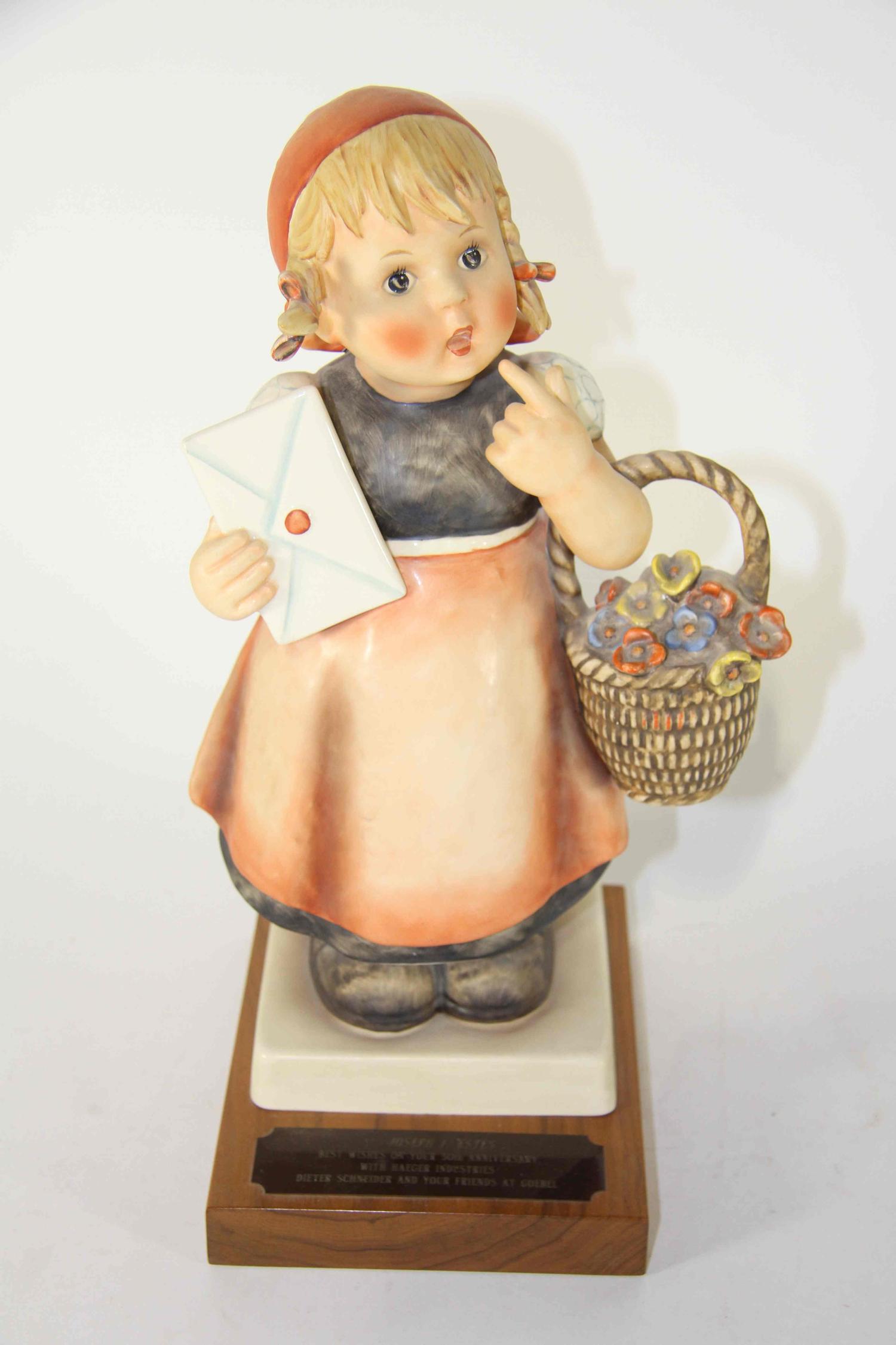 Two Oversized Hummel Figures Height of first 32 inches.
