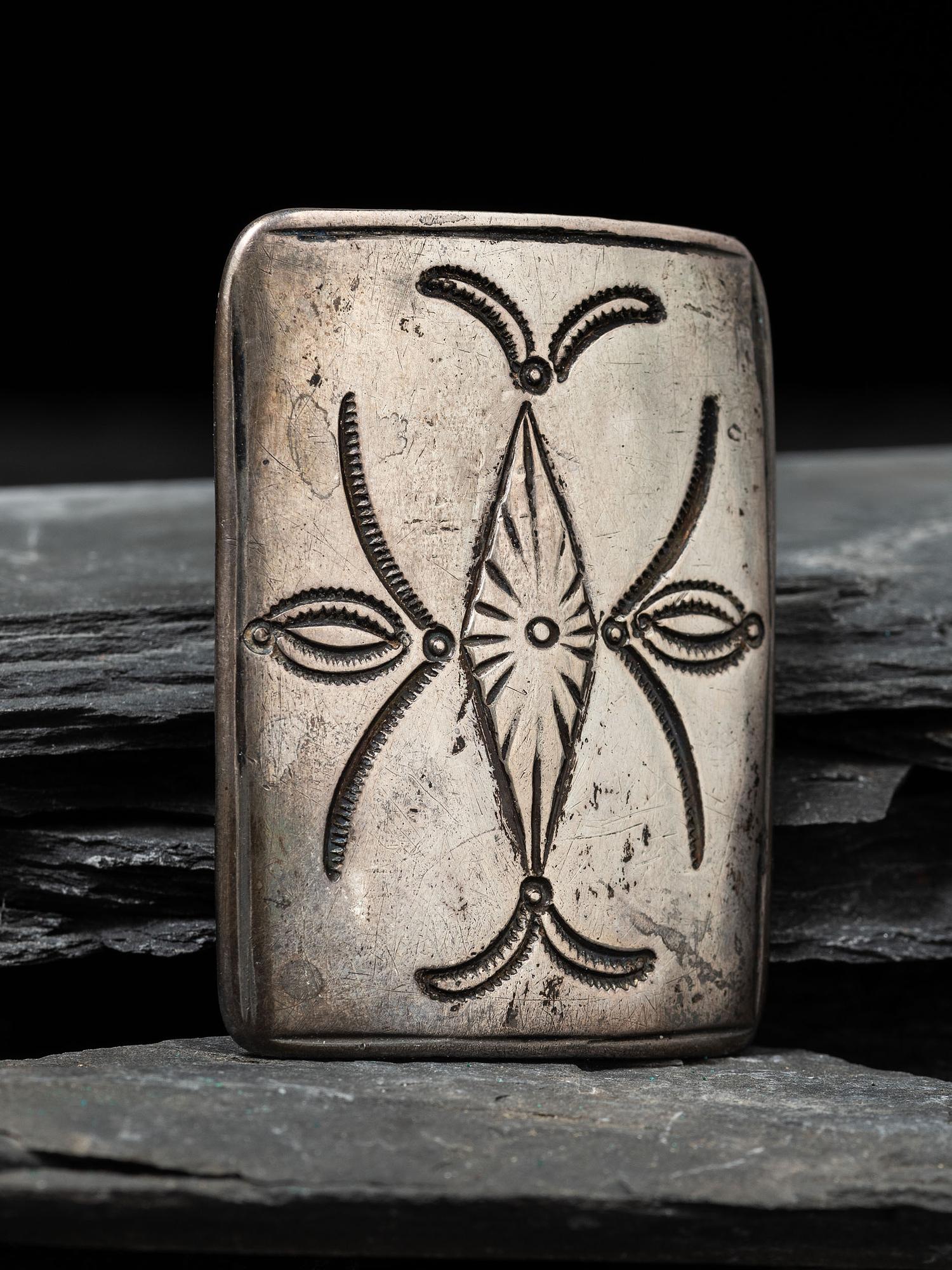 Early Navajo Ingot Child's Ketoh Concha, Collected by Hoffman Birney (1891-1958)