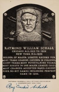 A Ray Schalk 1956-63 Artvue Signed Autograph Hall of Fame Postcard (Beckett Authentication Services Pre Certified)