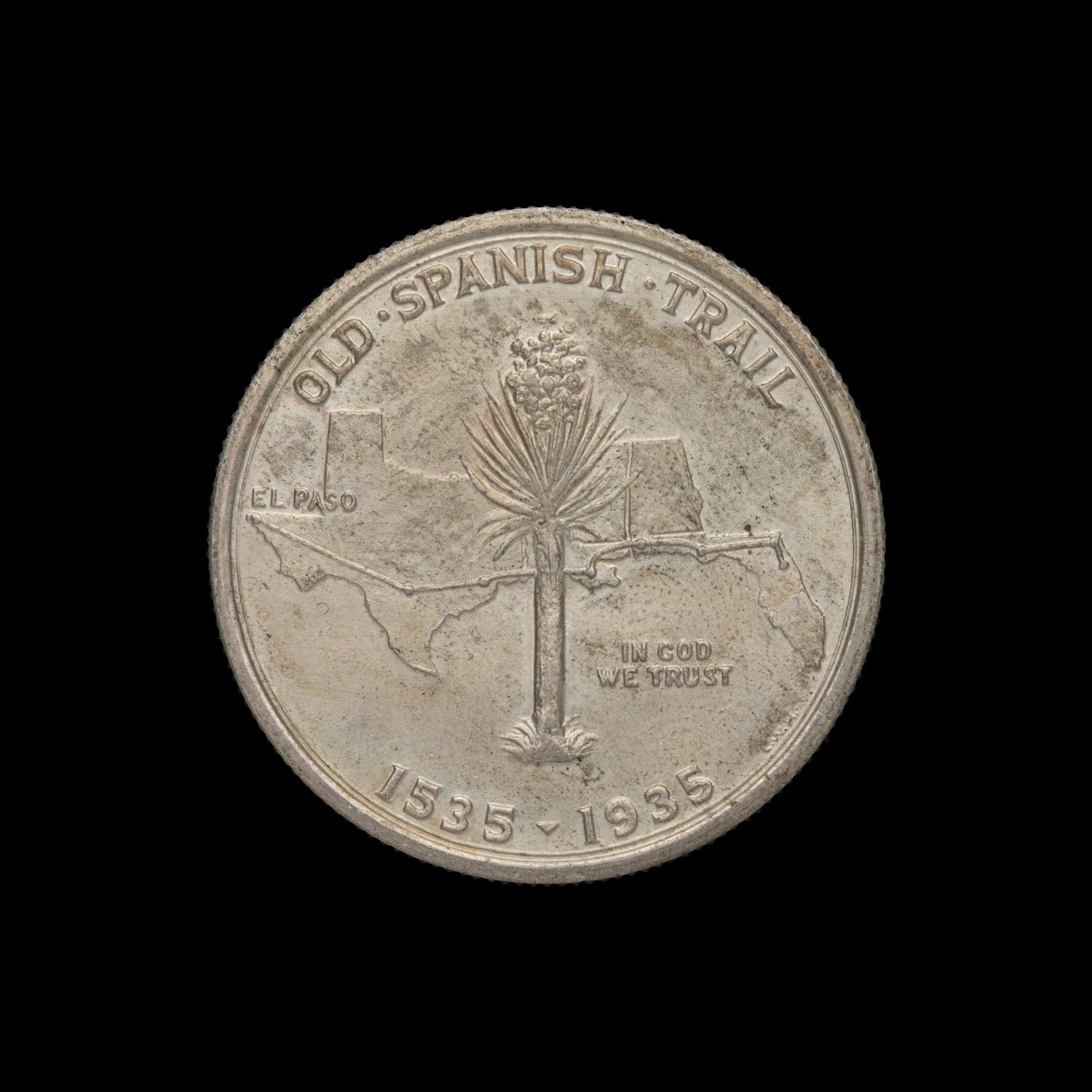 A 1935 Old Spanish Trail Commemorative 50c Coin