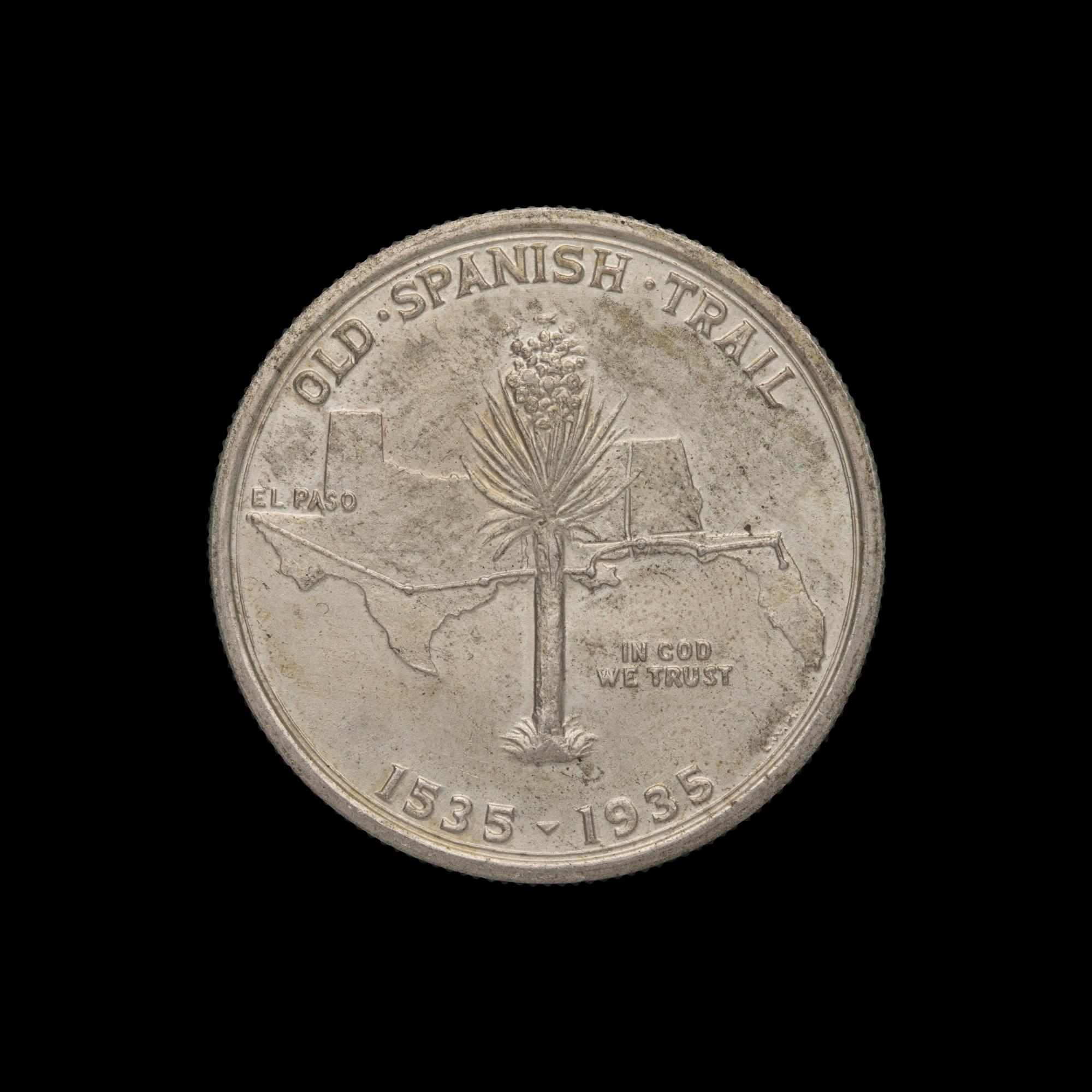 A 1935 Old Spanish Trail Commemorative 50c Coin