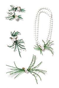 A Miriam Haskell Lily of the Valley Set,