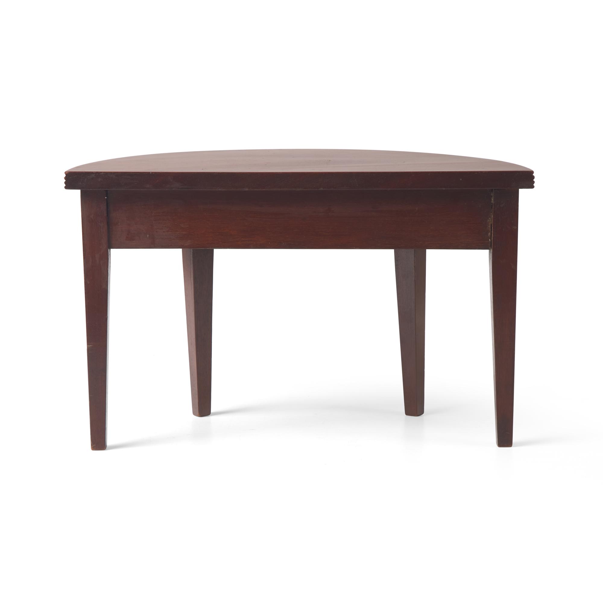 A Miniature Federal Inlaid Mahogany Demilune Console Table