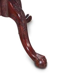 A Queen Anne Style Mahogany Double-Pedestal Dining Table