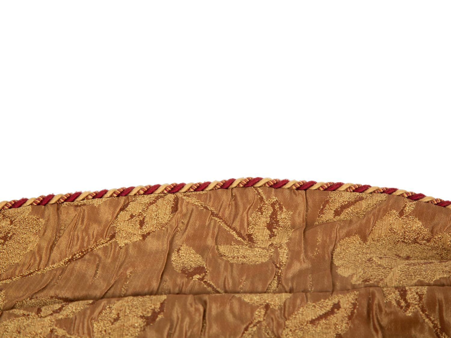 A Bronze and Gold Brocade Table Skirt — 20th Century