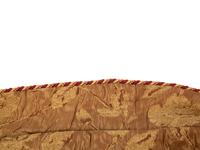 A Bronze and Gold Brocade Table Skirt — 20th Century