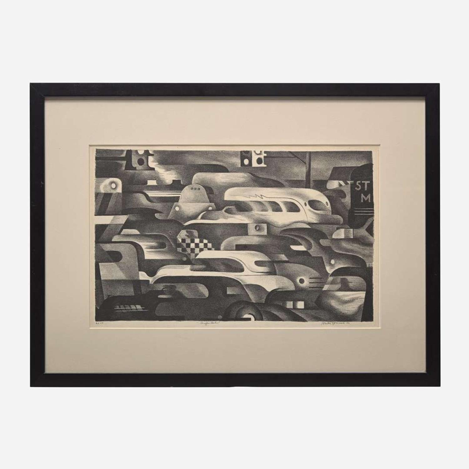 Benton Murdoch Spruance (American, 1904-1967) Traffic Control