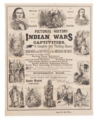 [INDIAN WARS]. An Advertisement for A Pictorial History of Indian Wars and Captivities. c. 1873.