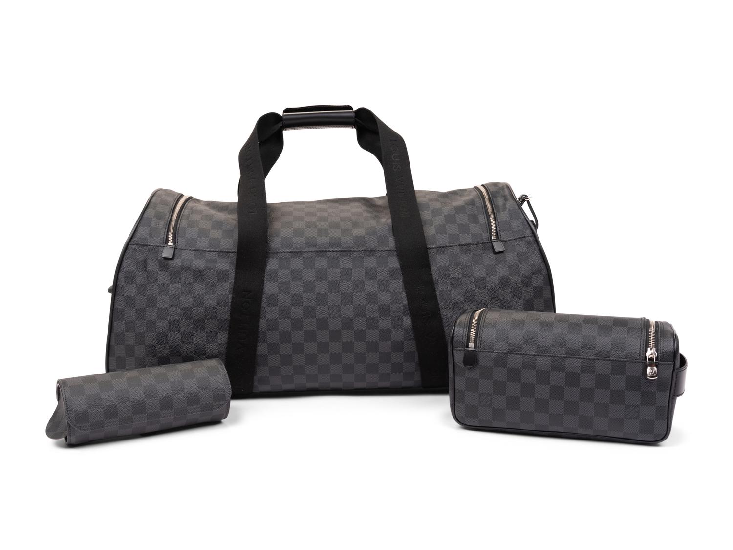 Louis Vuitton Néo Éole Damier Graphite Coated Canvas Rolling Bag with Travel Bag, 2017-2018