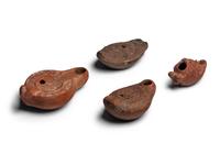 Four Roman Terracotta Oil Lamps