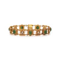 JADE AND SEED PEARL BRACELET
