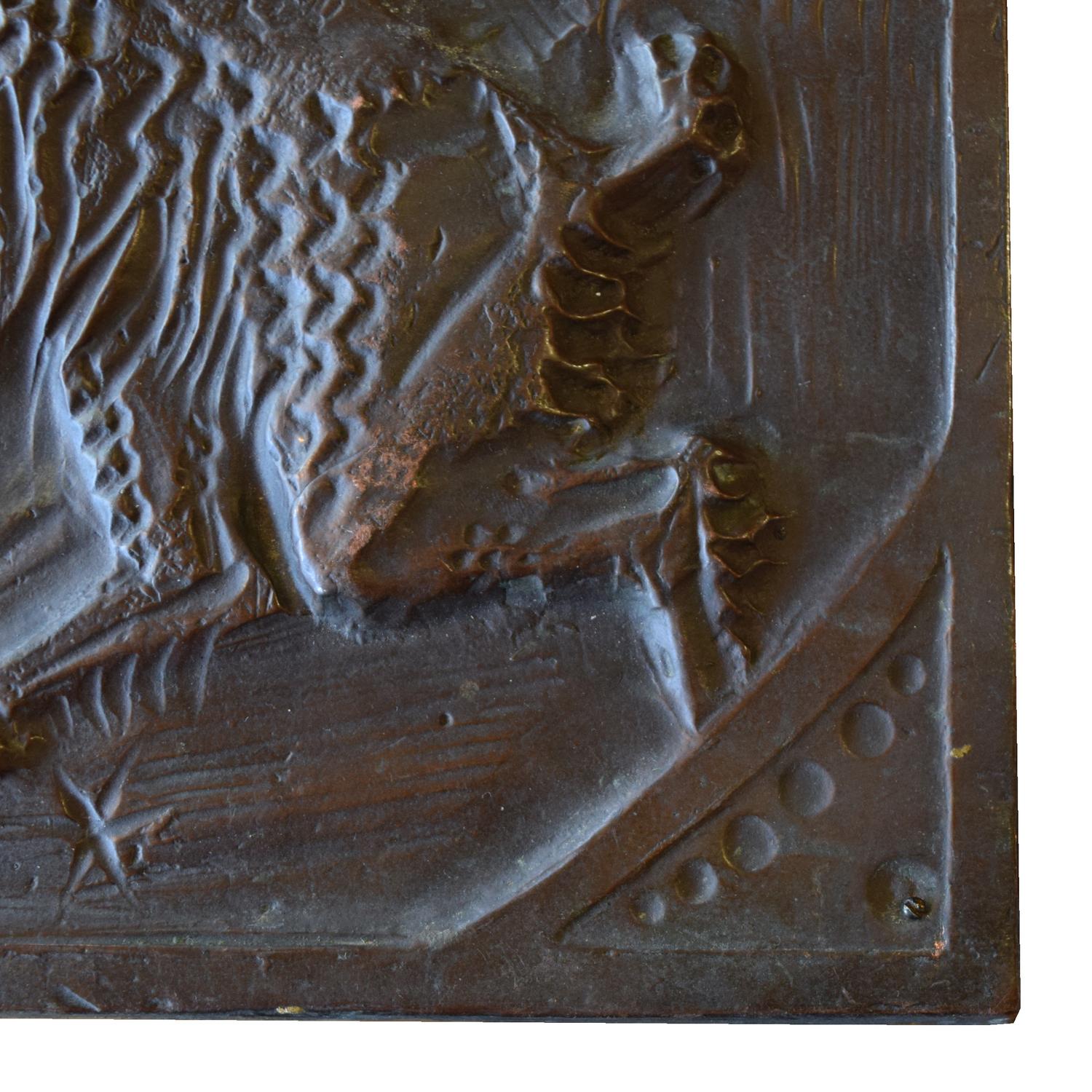 A Copper Aries Zodiac Sign 13" W x .5" D x 13" H — Italy, Mid-20th Century