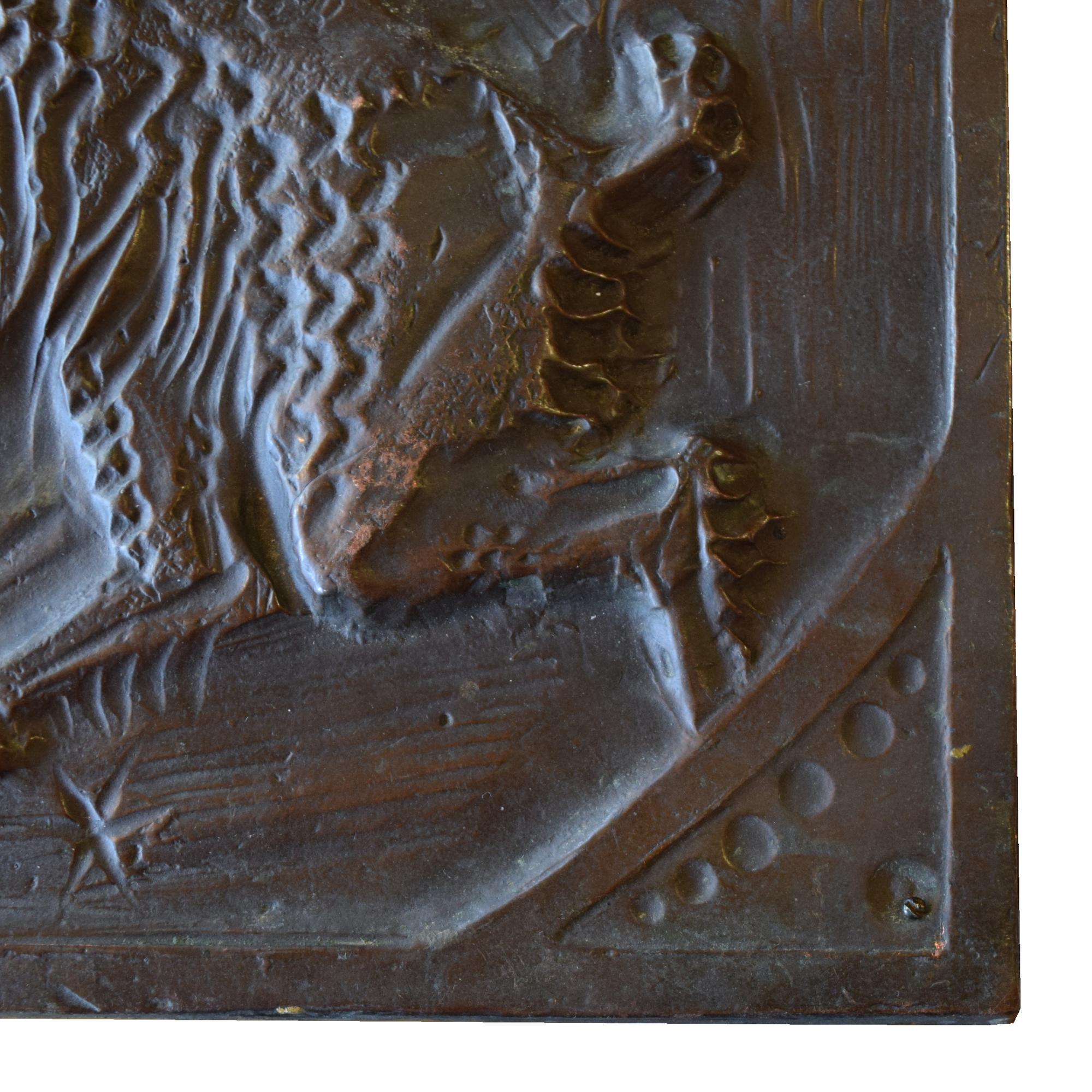 A Copper Aries Zodiac Sign 13" W x .5" D x 13" H — Italy, Mid-20th Century