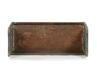 A Country Green Painted Pine Two-Tier Bucket Bench