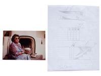 Redware Pottery, with Design Description Sketch