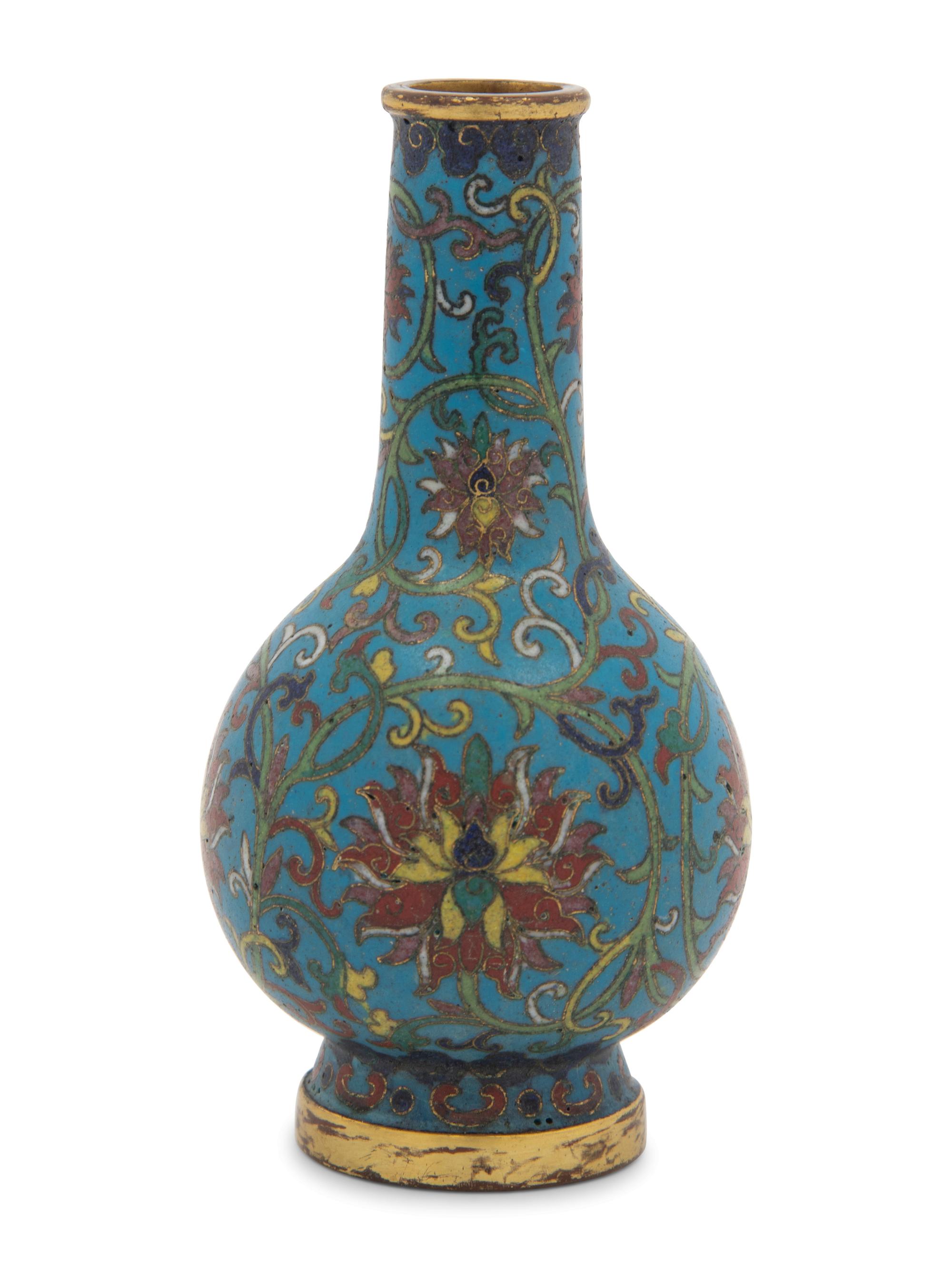 A Cloisonné Enamel Bottle Vase