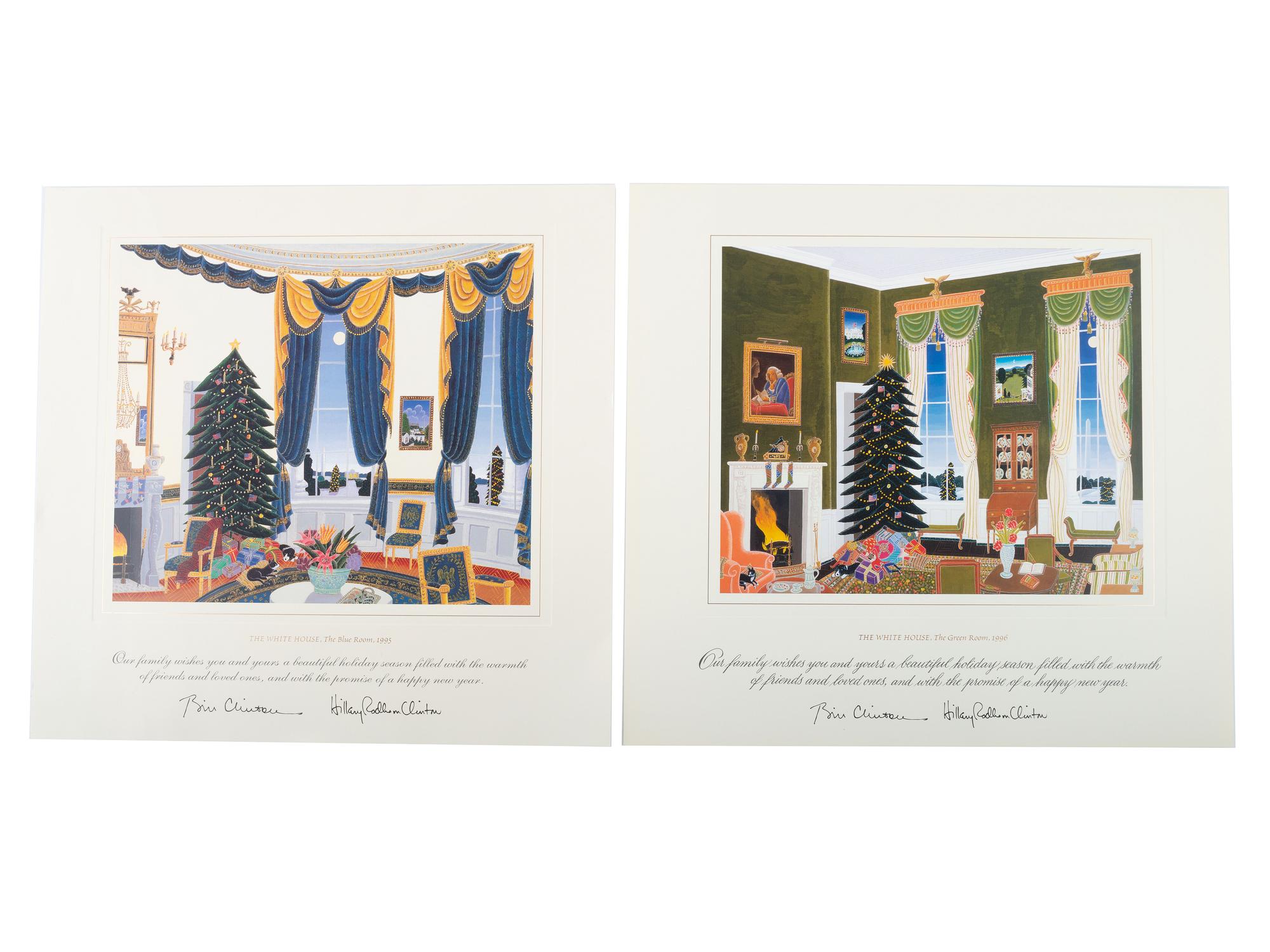 [CLINTON, William Jefferson (b. 1946)]. Signed pamphlet with inauguration and presidential ephemeral