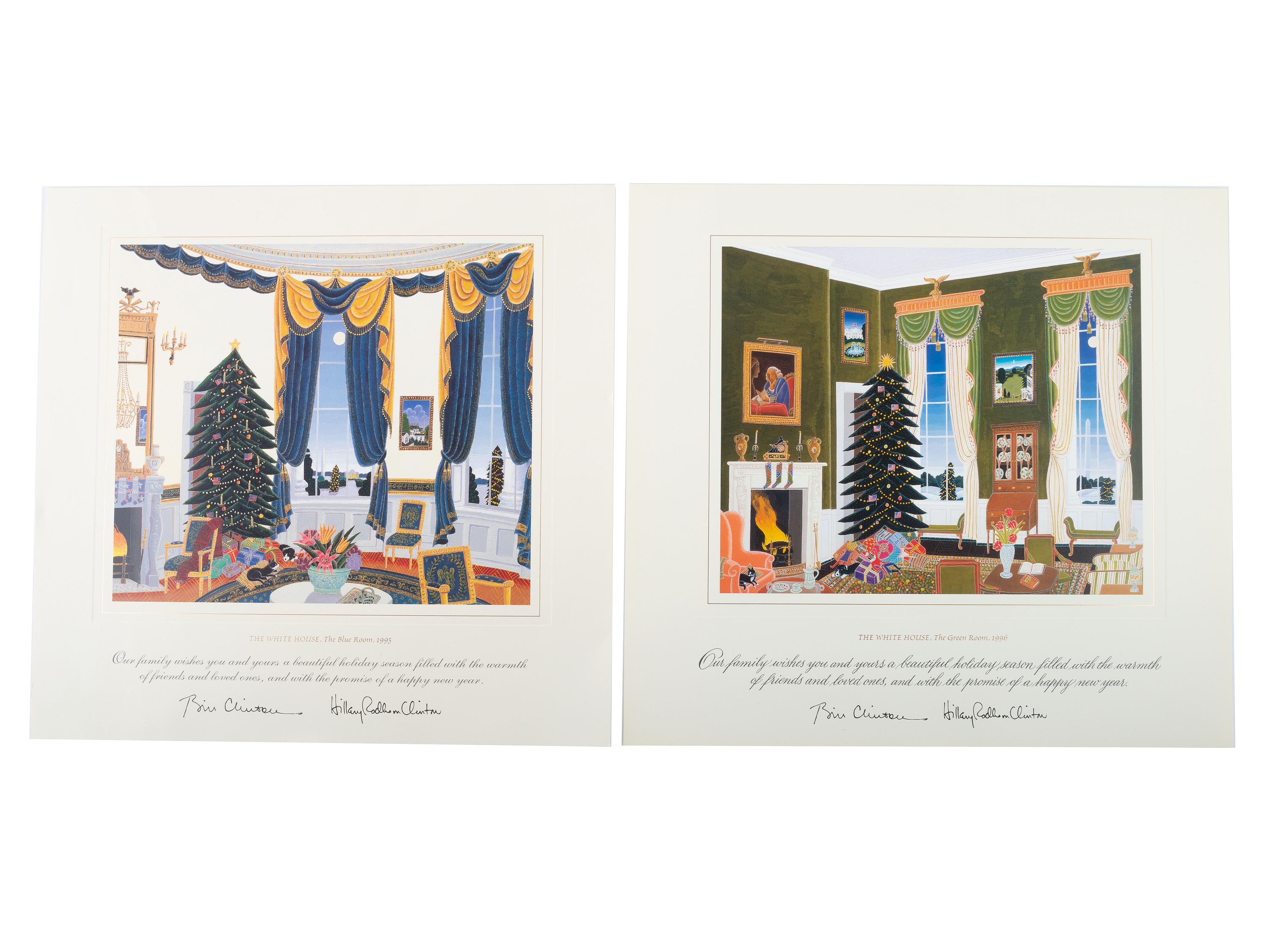[CLINTON, William Jefferson (b. 1946)]. Signed pamphlet with inauguration and presidential ephemeral