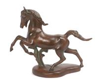 A Terracotta Figure of a Horse Width 18 inches. — SECOND HALF 20TH CENTURY