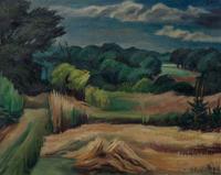 Sylvester Jerry, (Wisconsin, b. 1904), Country Fields, 1947