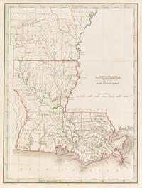 Five Framed Maps Pertaining to Louisiana and the Surrounding States