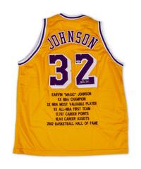 A Collection of Magic Johnson Signed Autograph Jerseys - Lakers and Dream Team (PSA)