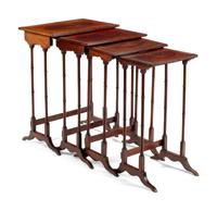 An English Marquetry Four-Stack Table