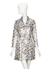 LIBERTINE, EMBELLISHED BROCADE MINIDRESS