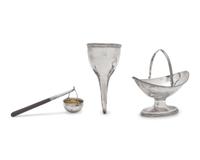 A Group of Three Silver Tablewares