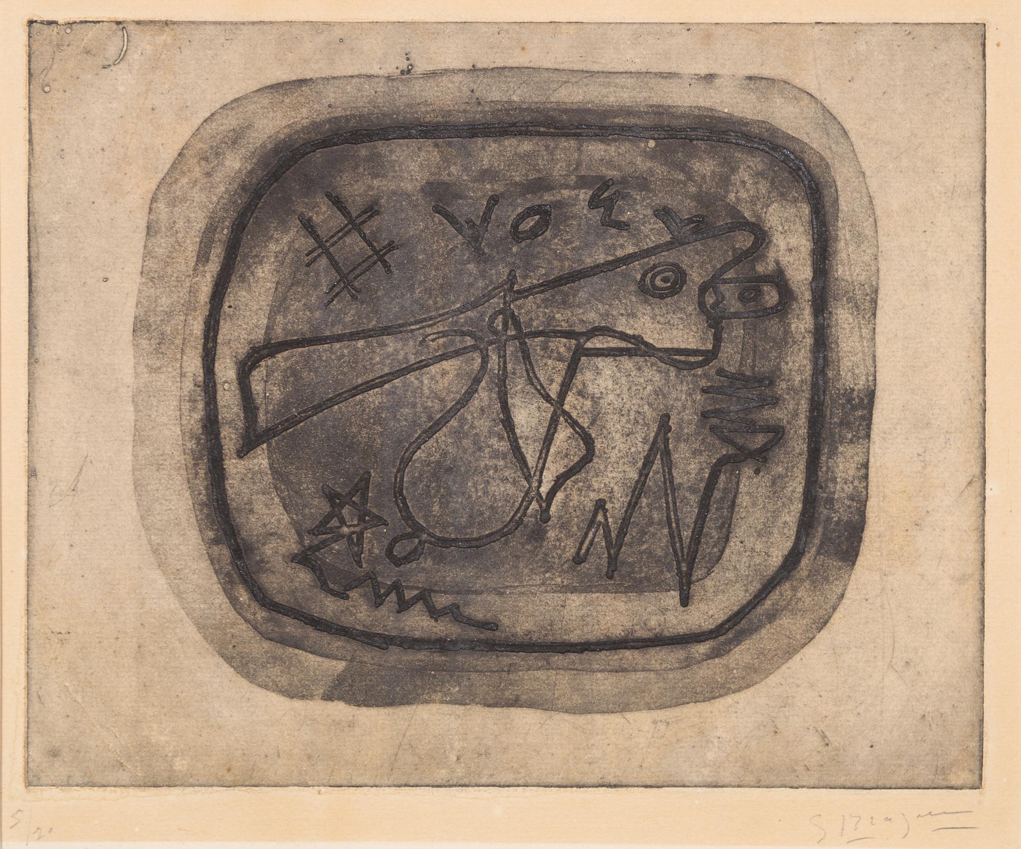 Georges Braque, (French, 1882-1963), Théogonie II, 1949