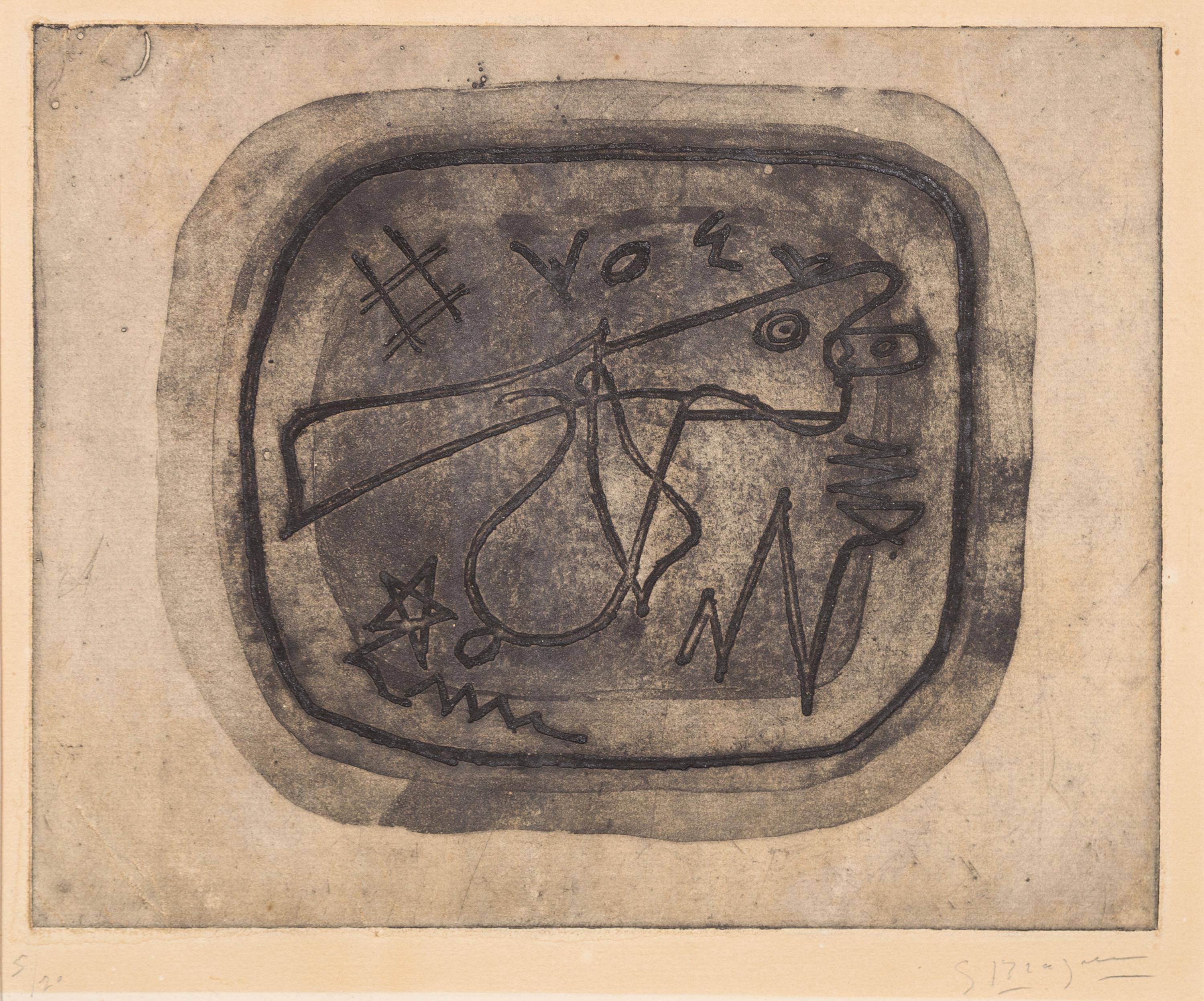 Georges Braque, (French, 1882-1963), Théogonie II, 1949