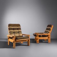 Pair of Lounge Chairs, c. 1970 Sweden