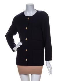 A Chanel Navy Wool Jacket,