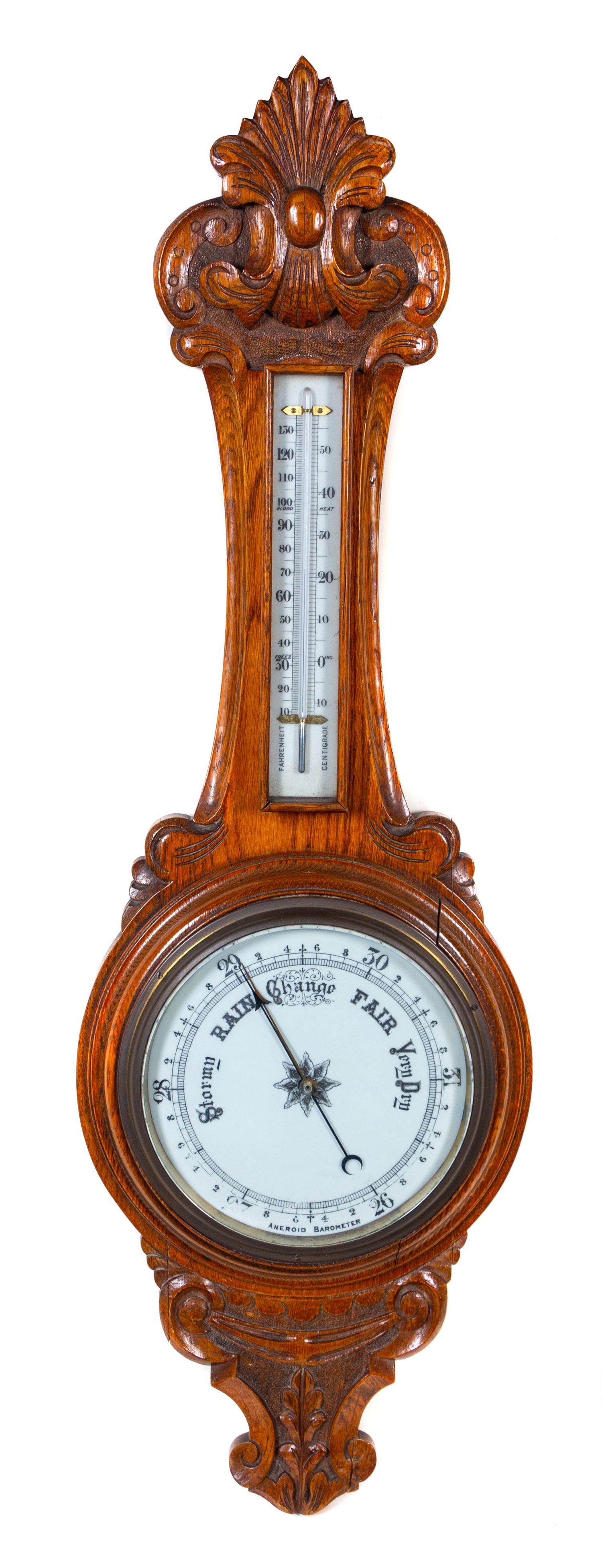 An English Wall Mounted Barometer