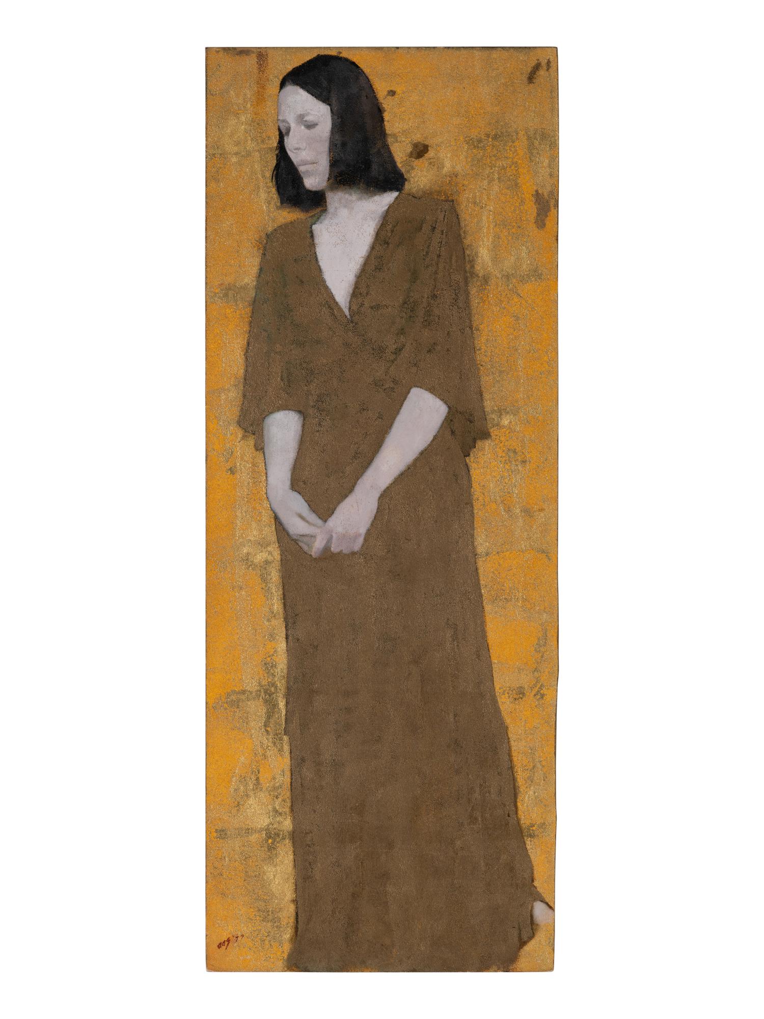 Study in Gold III [Portrait of Cecily Langdale] , 1977