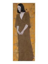 Study in Gold III [Portrait of Cecily Langdale] , 1977