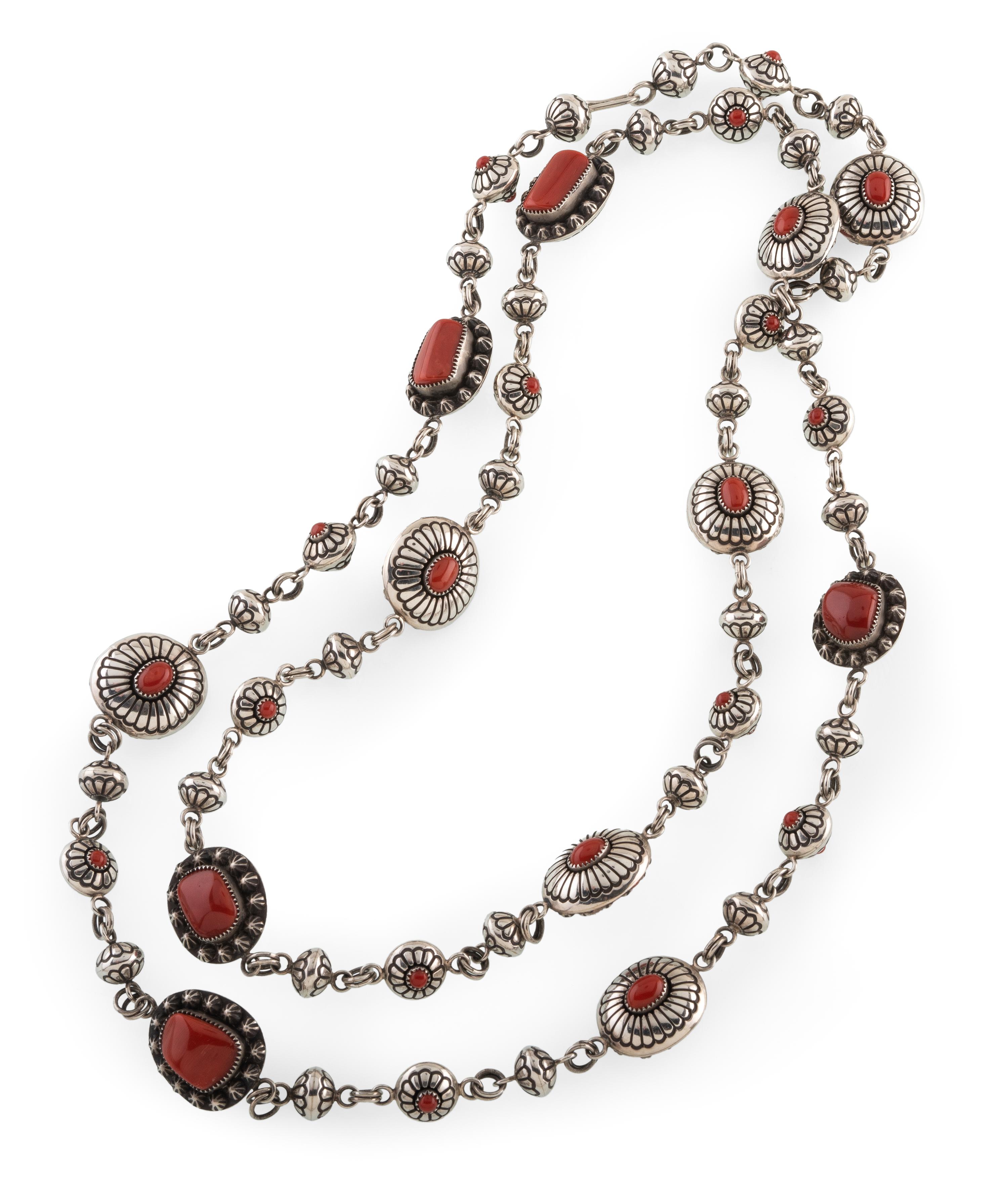 Silver and Coral Necklace Lot is located and will ship from Denver, Colorado.