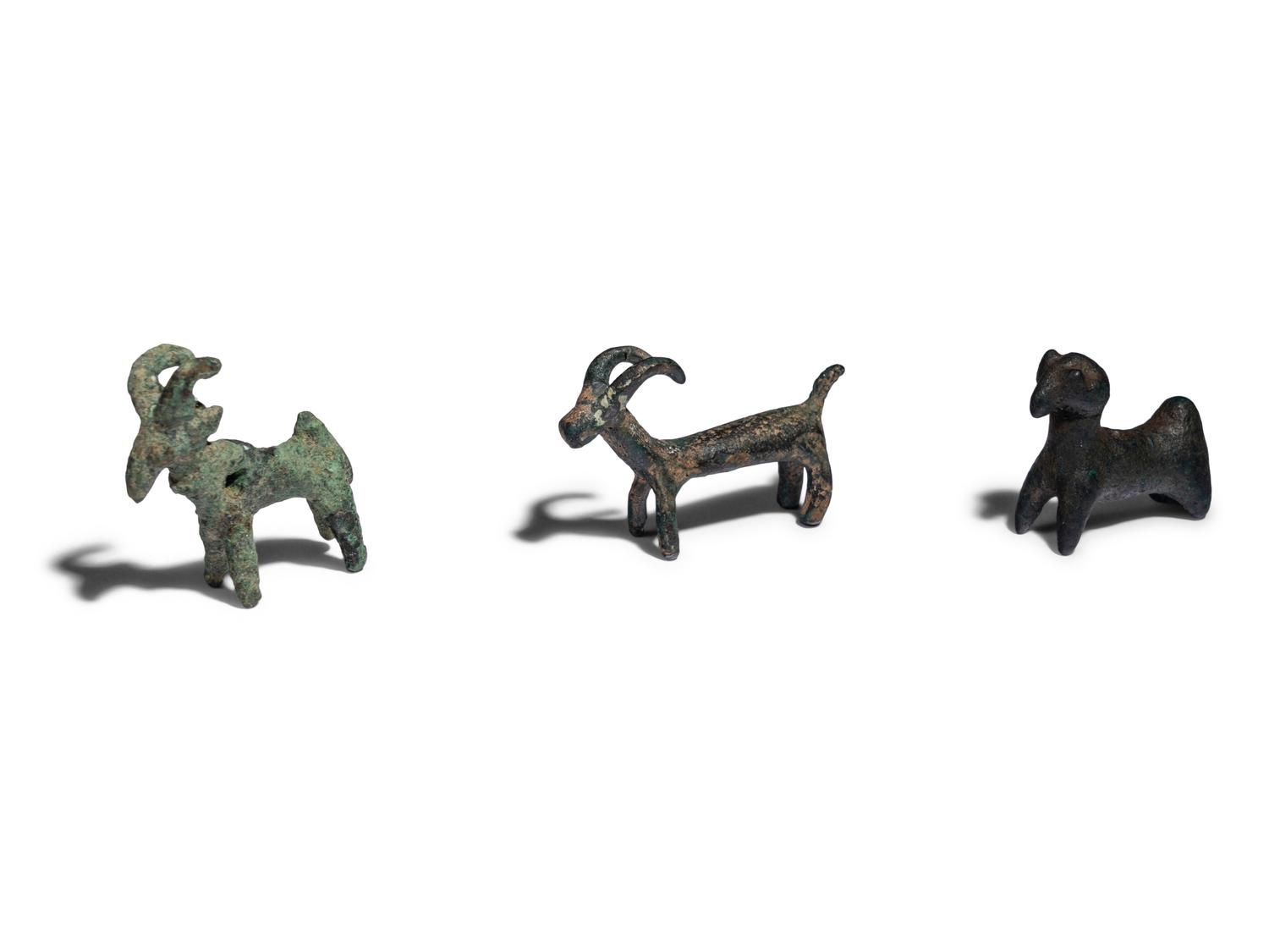 Seven Near Eastern and Roman Bronze Animals
