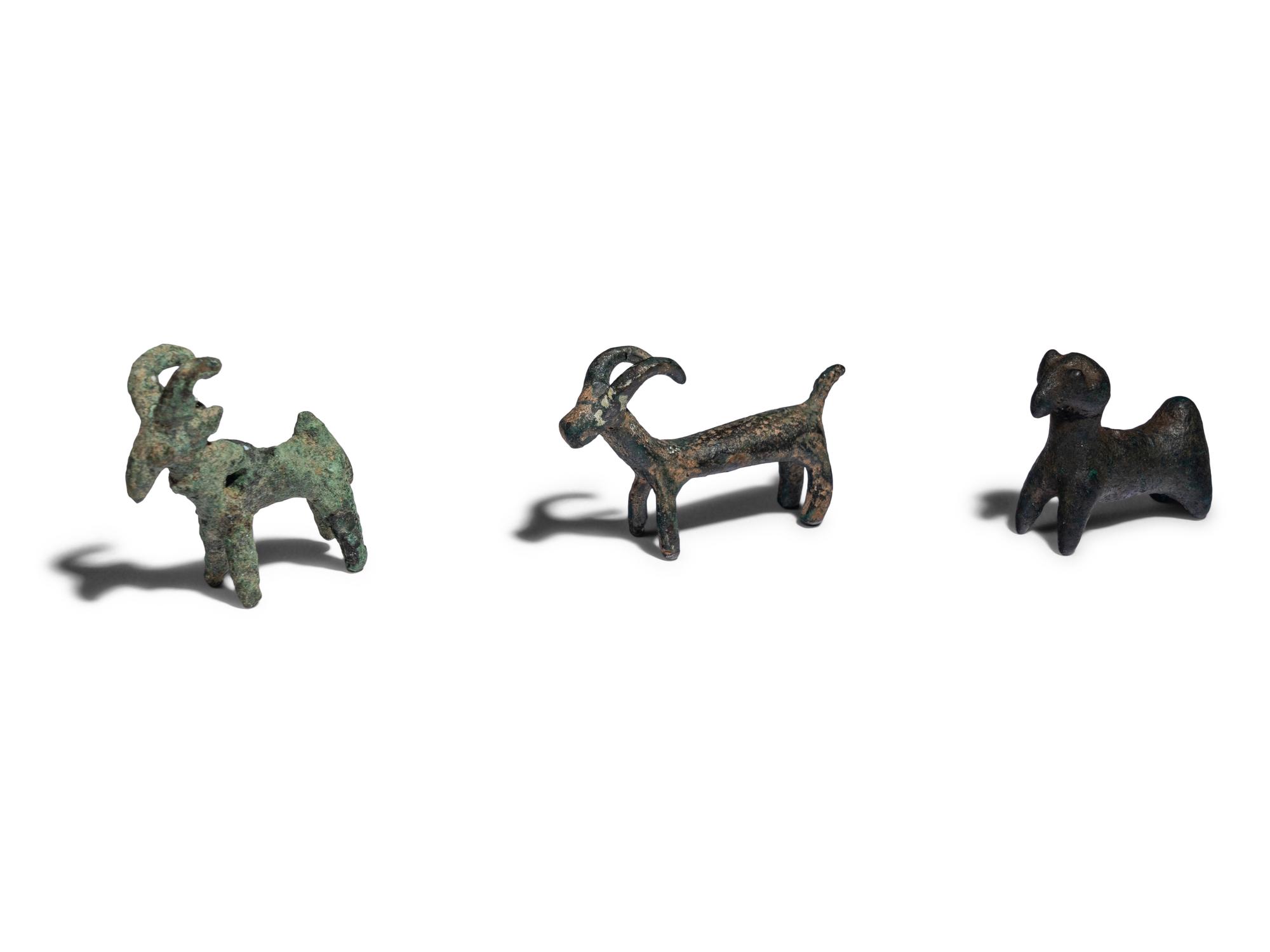 Seven Near Eastern and Roman Bronze Animals